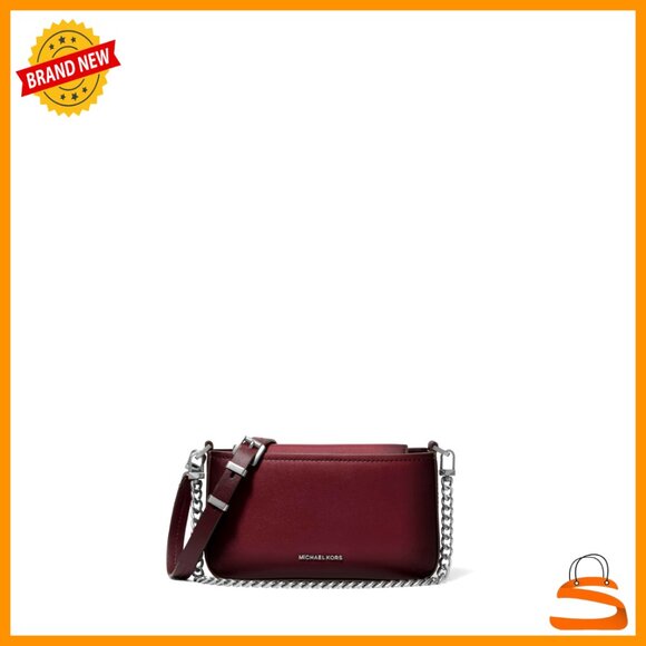 Small Convertible Crossbody Bag with Chain Handle and Magnetic Closure